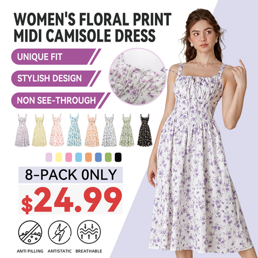 Women's floral print midi dress